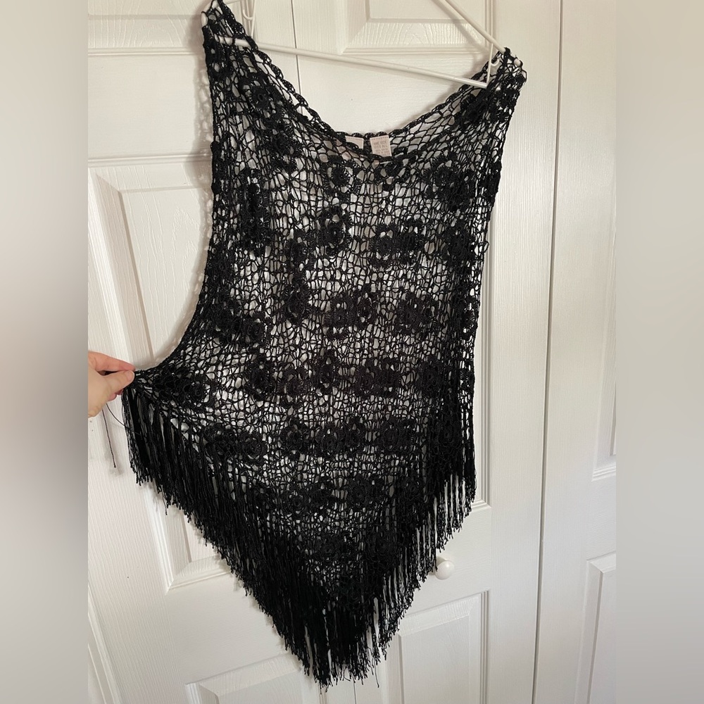 Black Crocheted Cover